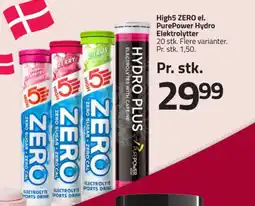 Fleggaard High5 ZERO el. PurePower Hydro Elektrolytter tilbud