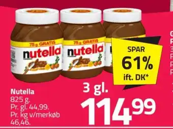 Fleggaard Nutella tilbud