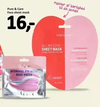 Normal Pure & Care Face sheet mask tilbud