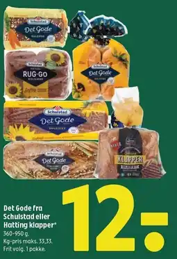 Coop 365 Det Gode fra Schulstad eller Hatting klapper tilbud