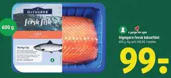 Coop 365 Glyngøre fersk laksefilet tilbud