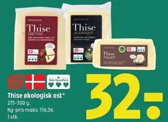 Coop 365 Thise økologisk ost tilbud