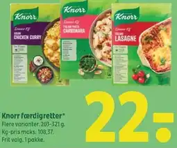 Coop 365 Knorr færdigretter tilbud