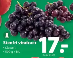 Lidl Stenfri vindruer tilbud