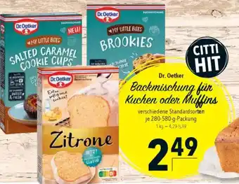 Citti DR. OETKER Backmischung für kuchen oder muffins tilbud