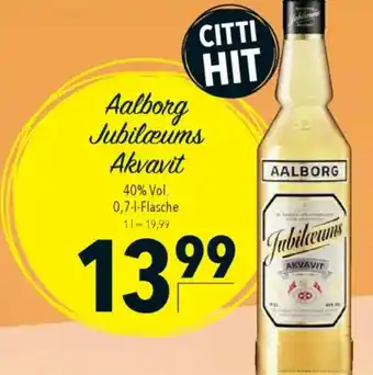 Citti Aalborg jubilæums akvavit tilbud