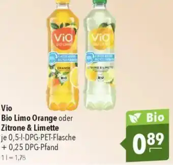 Citti Vio bio limo orange oder zitrone & limette tilbud