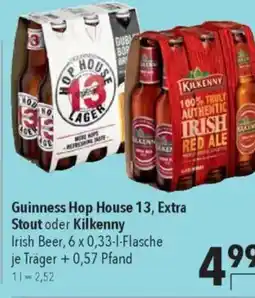 Citti Guinness hop house 13, extra stout oder kilkenny tilbud