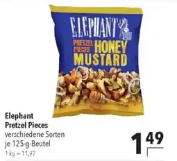 Elephant pretzel pieces