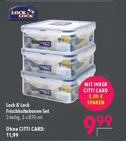 Citti Lock & lock frischhalteboxen-set tilbud