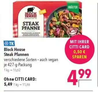 Citti Block house steak pfannen tilbud