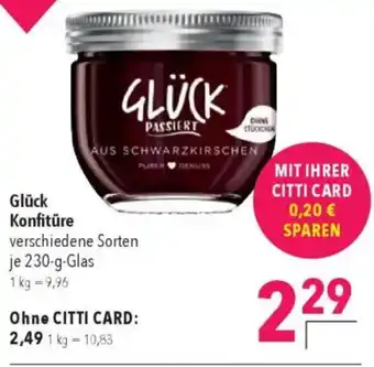 Citti GLÜCK Konfitüre tilbud