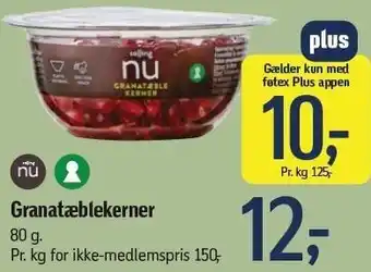 Føtex Granatæblekerner tilbud