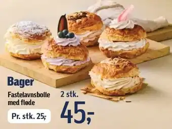 Føtex Bager Fastelavnsbolle med fløde - 2 stk tilbud