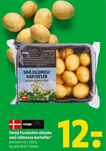 Coop 365 Smag Forskellen danske små vildmose kartofler tilbud