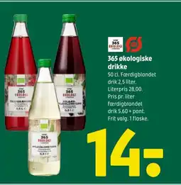 Coop 365 365 økologiske drikke tilbud