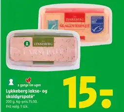 Coop 365 LYKKEBERG lakse- og skaldyrspaté tilbud