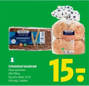 Coop 365 SCHULSTAD levebrød tilbud