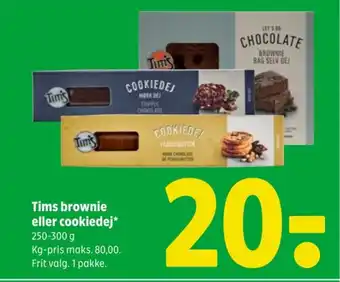 Coop 365 TIMS brownie eller cookiedej tilbud