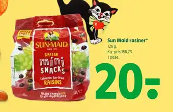 Coop 365 Sun Maid rosiner tilbud