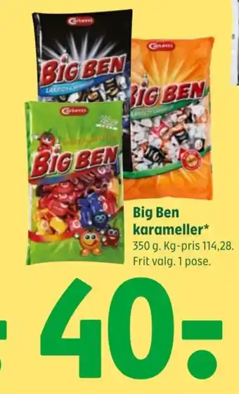 Coop 365 Big Ben karameller tilbud