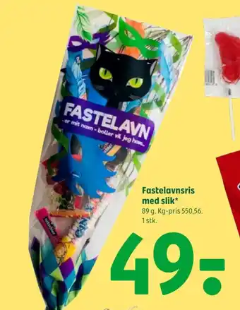 Coop 365 Fastelavnsris med slik tilbud