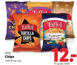 Lidl TAFFEL Chips 110-175 g tilbud