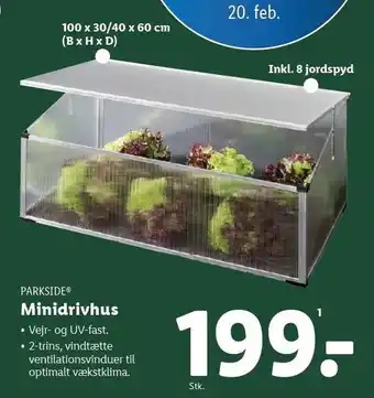 Lidl PARKSIDE Minidrivhus tilbud