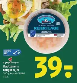 Coop 365 Kaptajnens fangst rejer tilbud