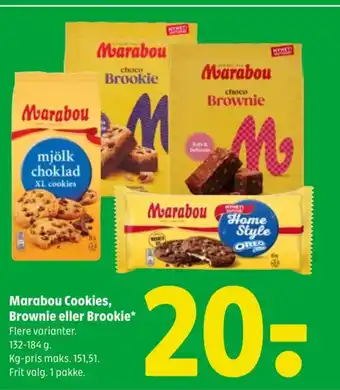 Coop 365 MARABOU Cookies, Brownie eller Brookie tilbud