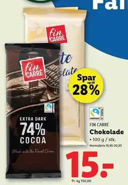 Lidl Chokolade 100 g tilbud