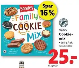 Lidl SONDEY Cookiemix 255 g tilbud