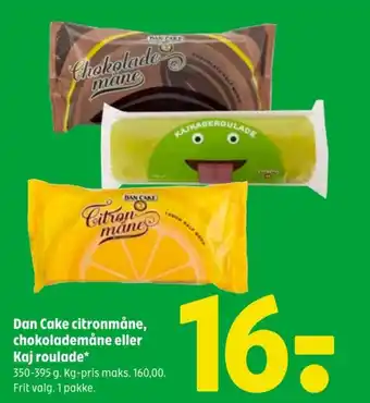 Coop 365 Dan Cake citronmåne, chokolademåne eller Kaj roulade tilbud