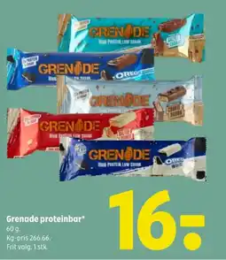 Coop 365 GRENADE proteinbar tilbud