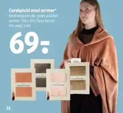 Coop 365 Coralplaid med ærmer tilbud