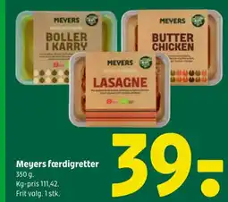 Coop 365 MEYERS Færdigretter tilbud