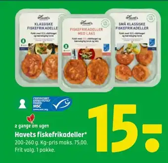 Coop 365 HAVETS fiskefrikadeller tilbud