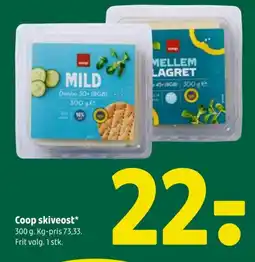 Coop 365 COOP skiveost tilbud