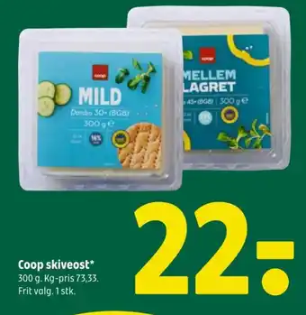 Coop 365 COOP skiveost tilbud