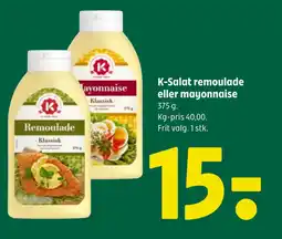 Coop 365 K-Salat remoulade eller mayonnaise tilbud