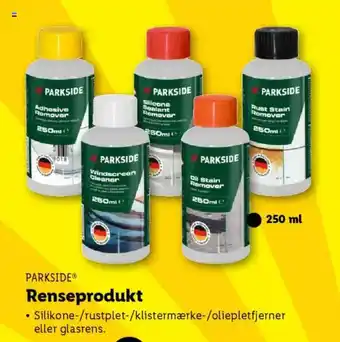 Lidl PARKSIDE Renseprodukt tilbud