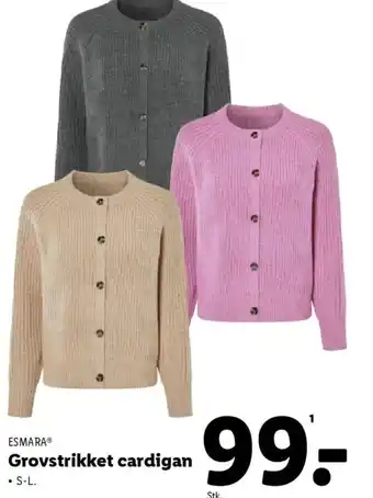 Lidl ESMARA® Grovstrikket cardigan tilbud