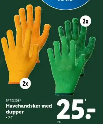 Lidl PARKSIDE® Havehandsker med dupper tilbud