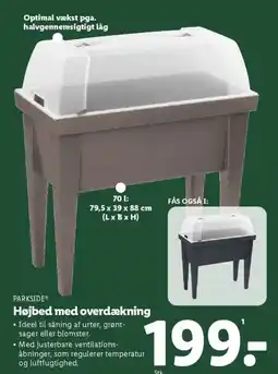 Lidl PARKSIDE® Højbed med overdækning tilbud