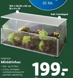 Lidl PARKSIDE® Minidrivhus tilbud