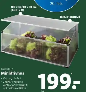 Lidl PARKSIDE® Minidrivhus tilbud