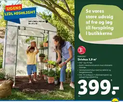 Lidl PARKSIDE® Drivhus 3,9 m³ tilbud