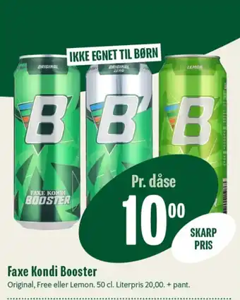 Min Købmand FAXE KONDI Booster tilbud