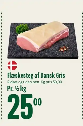 Min Købmand Flæskesteg af Dansk Gris tilbud