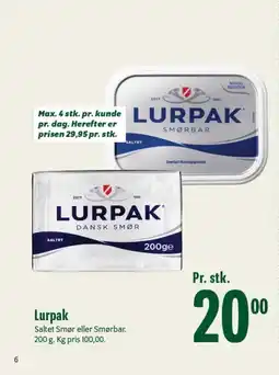 Min Købmand LURPAK tilbud